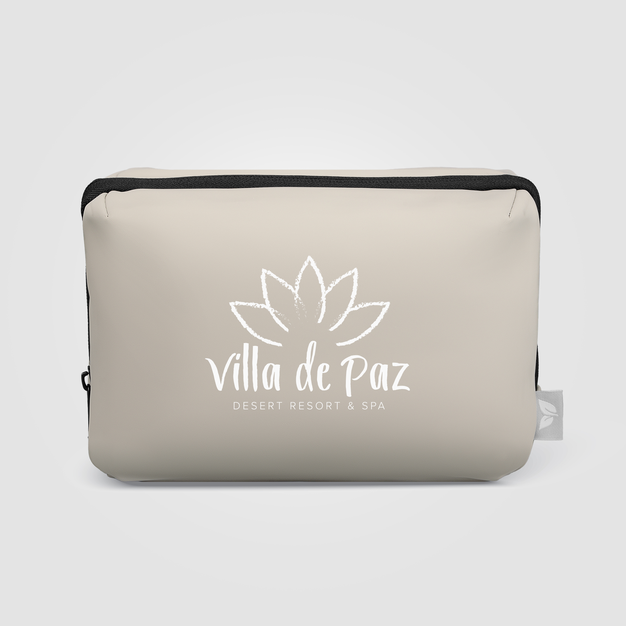 Trousse utilitaire multi-poches en rPET 2 L personnalisable Malmö Gris chaud